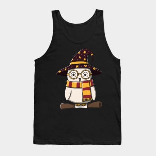 White Owl In Witch Costume Tank Top
